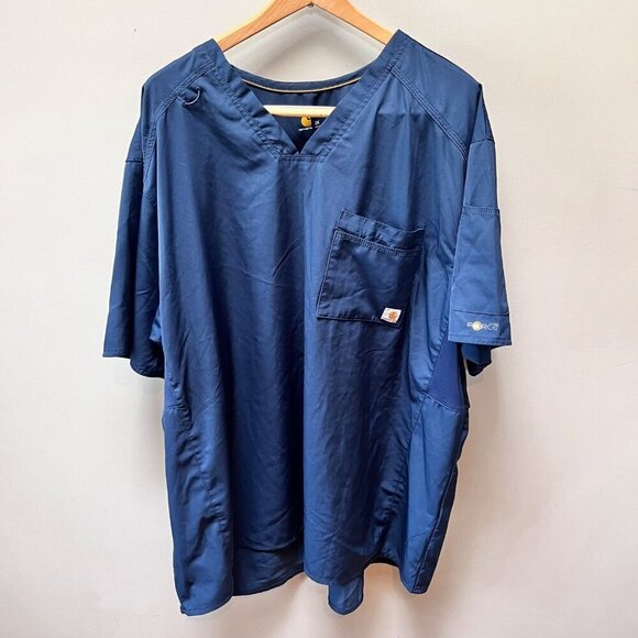 Carhartt‎ Men's Force Liberty V-Neck Slim Fit Short sleeve Scrub Top- Size XXL - Picture 1 of 5